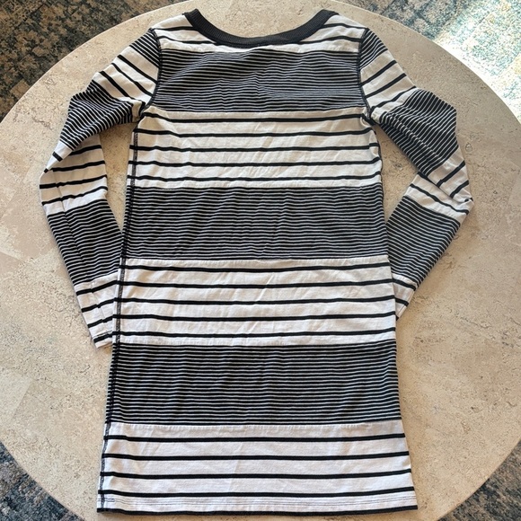 We The Free XS brown/cream Striped Long Sleeve top/dress 100% cotton - Picture 4 of 5